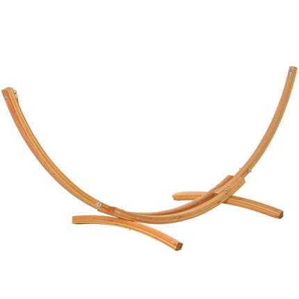Houpací síť z borovice s tažným lanem, 325 x 120 x 118 cm