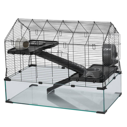 Hamster Cage, 360 View, With Water Bottle, 29.5 x 17.3 x 24 in