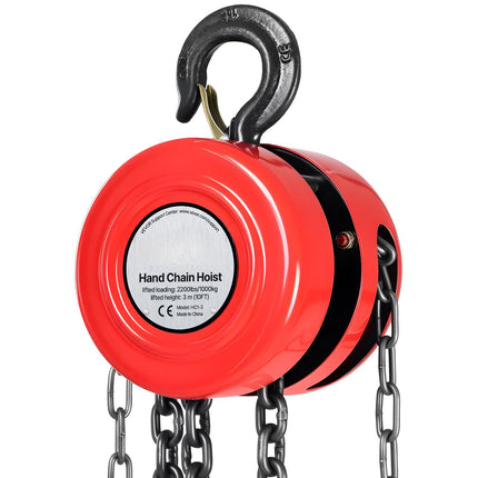 Hand Chain Hoist 1 Ton, 3 m Lift, Alloy Steel