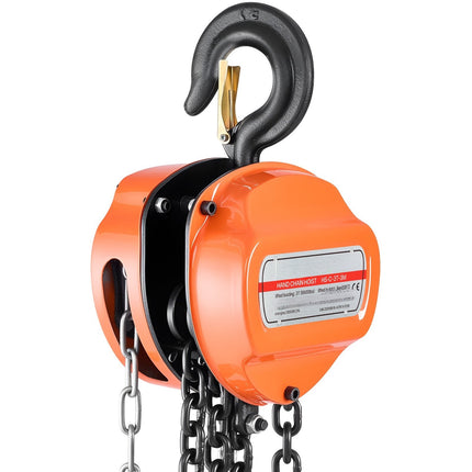 Hand Chain Hoist, 3 Ton Capacity, 3 m Lift, G80 Chain