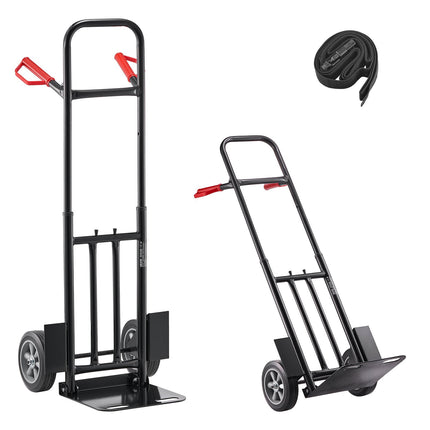 Hand Truck Dolly, 600 lb Capacity, Telescoping Handle