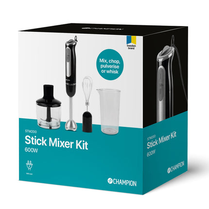 Tyčový mixér MultiKit 600W STM200 nerez/černá