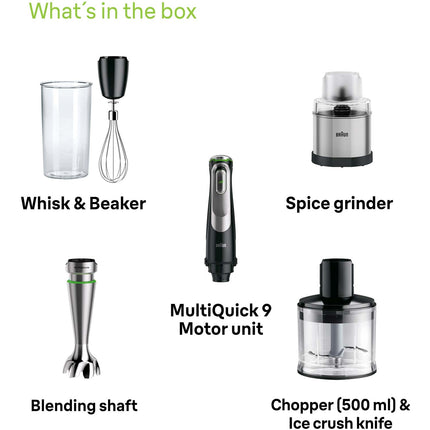 Sada tyčového mixéru MQ9138XI MultiQuick 9 Premium 1200W