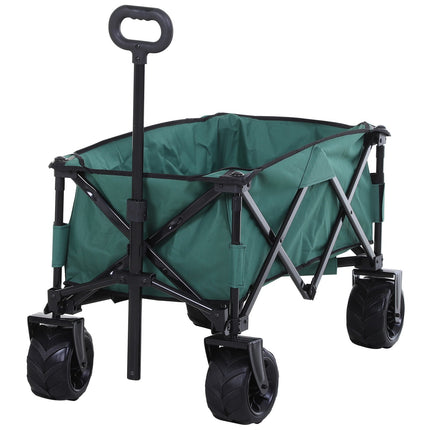 Skládací kovový zahradní vozík – teleskopická rukojeť 360°, nosnost 20 kg