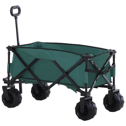 Skládací kovový zahradní vozík – teleskopická rukojeť 360°, nosnost 20 kg