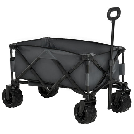 Skládací zahradní vozík s 360° otočnými kolečky, nosnost 20 kg