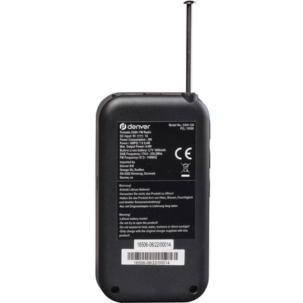 Přenosné rádio DAB+/FM s vestavěným reproduktorem