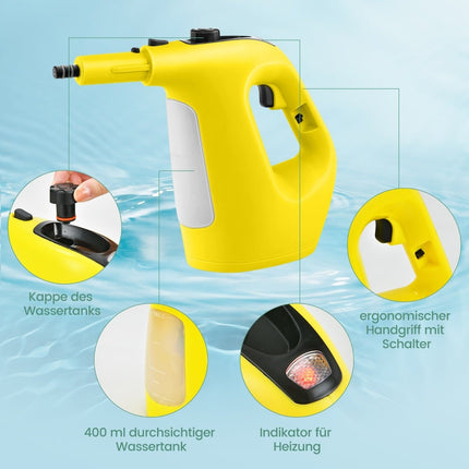 Ruční parní čistič, 1500W, nádržka 400ml, 125C