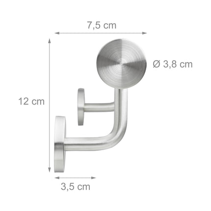 Handrail in stainless steel