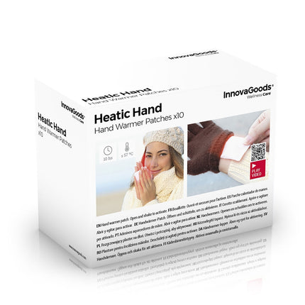 Hřejivé náplasti na ruce Heatic Hand InnovaGoods 10 ks
