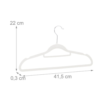 Hanger in velvet
