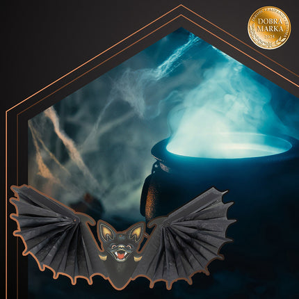 Závěsná halloweenská dekorace netopýr, 60cm, černá