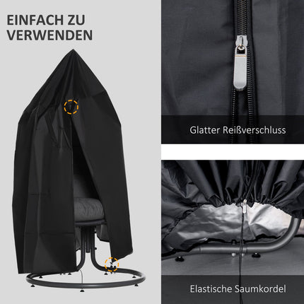 Waterproof hanging chair cover, 210D Oxford, outdoor use