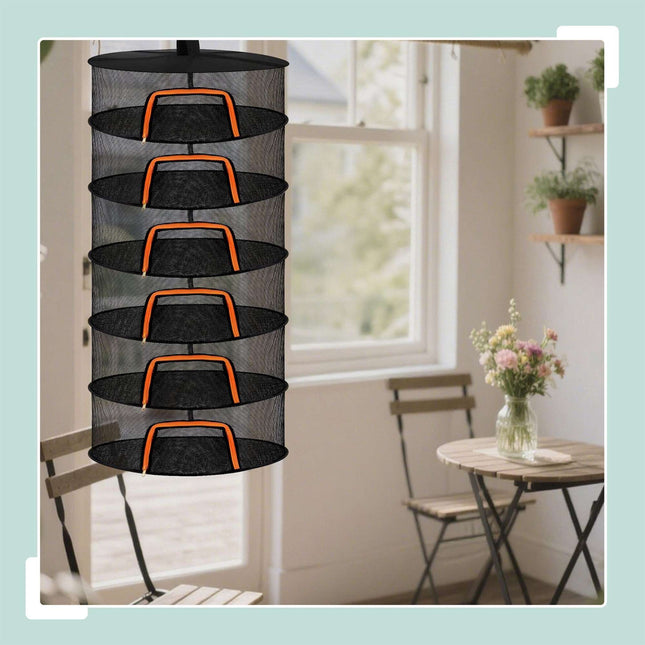 Hanging Foldable Drying Net for Herbs, Fruit, Clothes