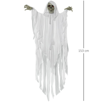 Závěsná svítící kostra se zvukem, 153 cm