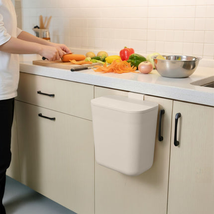 Závěsný kuchyňský koš, 9L – kompaktní odpadkový koš