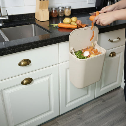 Závěsný kuchyňský koš, 9L – kompaktní odpadkový koš