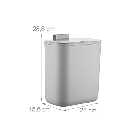 Závěsný kuchyňský odpadkový koš, 9L, výklopné víko
