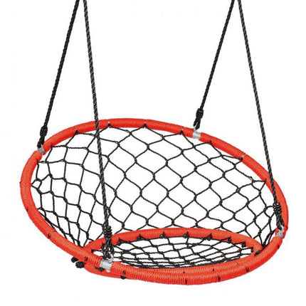 Závěsná houpačka pavučina, nastavitelná lana, 330 Lb, oranžová