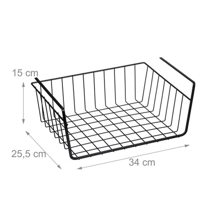 Závěsný košík pod polici, sada 2 ks