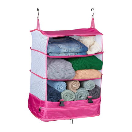 Hanging travel organizer 4 compartments