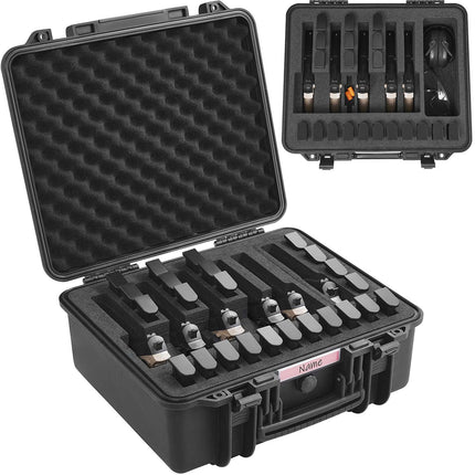 Hard Pistol Case, 6-Handgun, IP67 Waterproof, Lockable