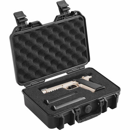Hard Pistol Case, IP67 Waterproof, Pre-Cut Foam, Lockable