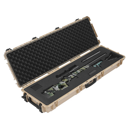 Hard Rifle Case, Lockable IP67 With Wheels, 139 cm