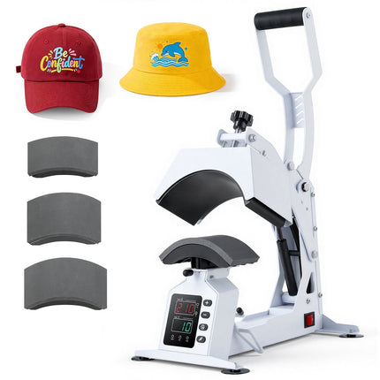 Hat Heat Press Machine – 4 Platens, Cap Stretcher, LED Control