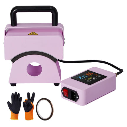 Hat Heat Press Machine, 5.9 x 3.15 in Curved Plate, Auto Shut-Off