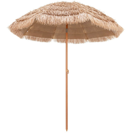 Zahradní slunečník v havajském stylu 220cm s funkcí naklápění