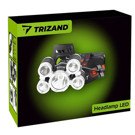 Čelovka 5 x LED T6 CREE