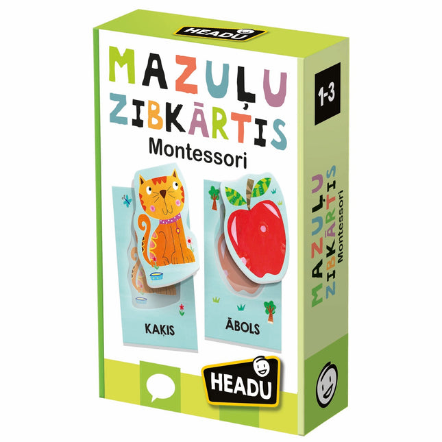Headu Montessori kartičky pro nejmenší (v lotyštině)