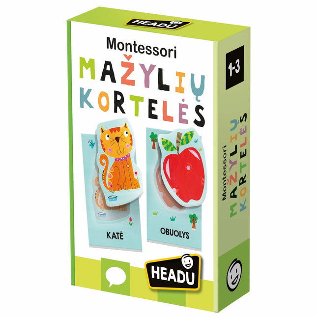 Headu Montessori kartičky pro nejmenší (v litevštině)