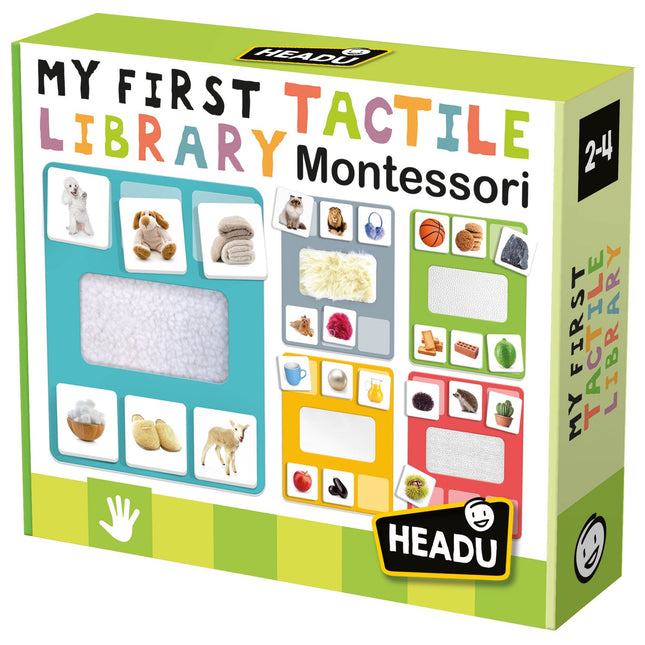 Headu Montessori moje první hmatová knihovnička, naučná hra