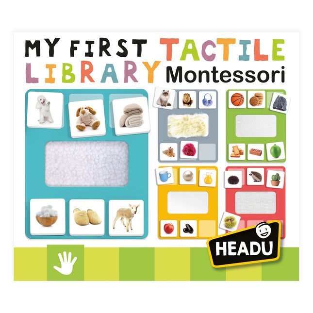 Headu Montessori moje první hmatová knihovnička, naučná hra