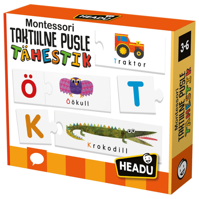 Headu Montessori hmatová abeceda (v estonštině)