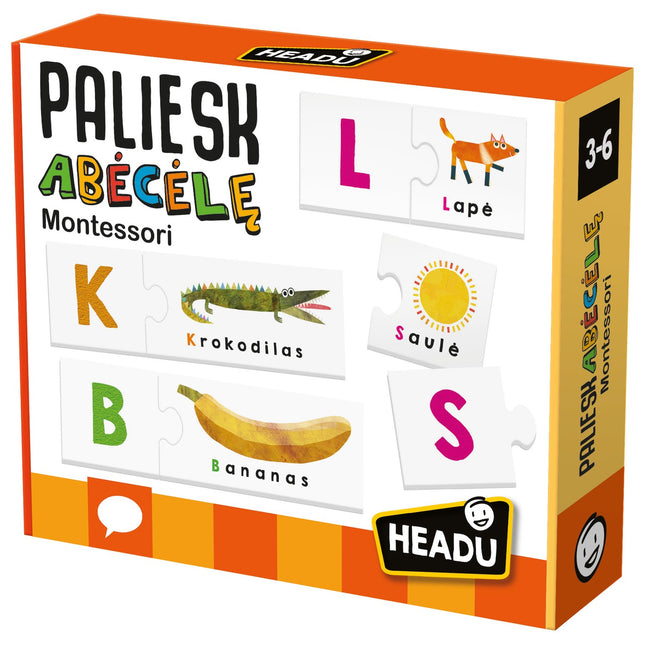 Headu Montessori hmatová abeceda (v litevštině)