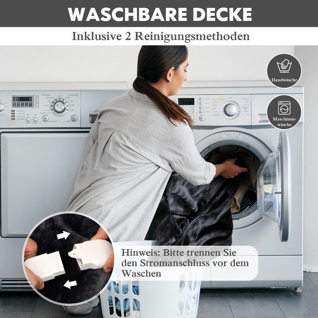 Elektrická vyhřívaná deka, 9 stupňů ohřevu, časovač 9h