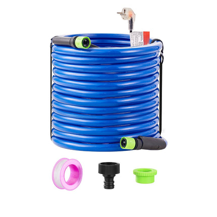 Heated Water Hose 100 ft, 5/8 in ID, -45F, Quick-Connect