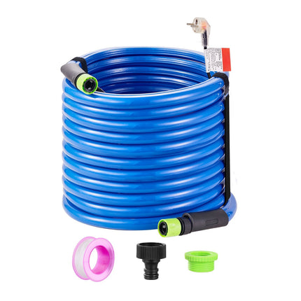 Heated Water Hose 100 ft, 5/8 in ID, -45F, Quick-Connect