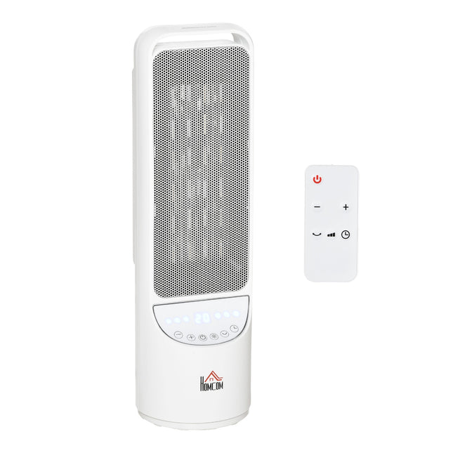 2000W Keramik-Heizlüfter, Fernbedienung & Timer, weiß