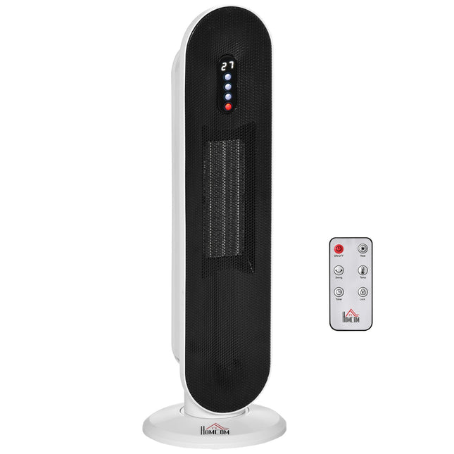 Keramický sloupový ohřívač, 2000W, dálkové ovládání a časovač, oscilace