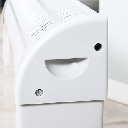 Elektrický teplovzdušný ventilátor, 2000W, 3 stupně, časovač, bílá
