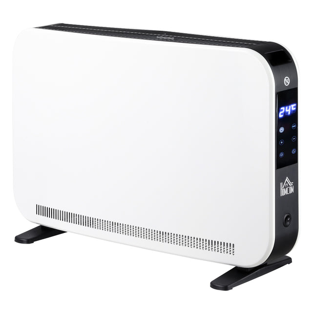 Elektrický teplovzdušný ventilátor 2180W, 3 stupně ohřevu, časovač, bílá