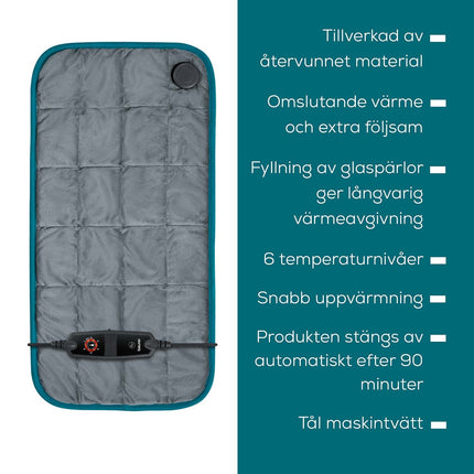 Vyhřívací polštářek, ekologický, 145W, zelená