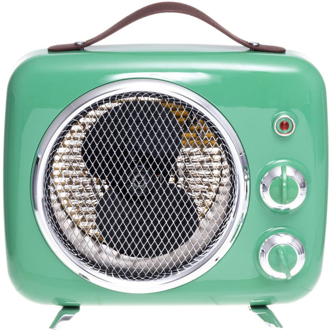 Teplovzdušný ventilátor retro zelená 2000W