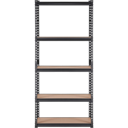 Heavy Duty 5-Tier Metal Shelving, 2000 lb, Black