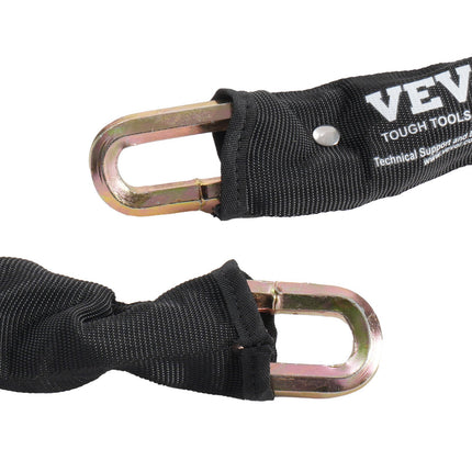 Heavy Duty Bike Chain Lock, 1.8 m, 9.5 mm Steel, Black
