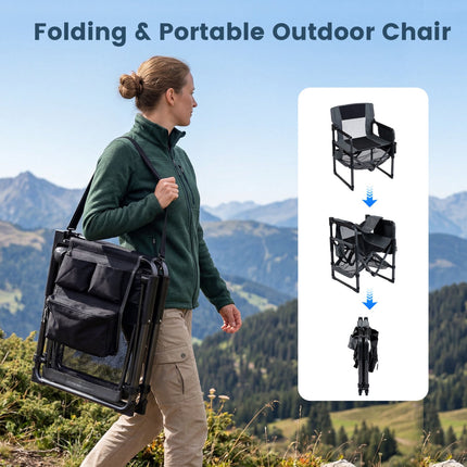 Heavy Duty Camping Chair with Cup Holder and Opener